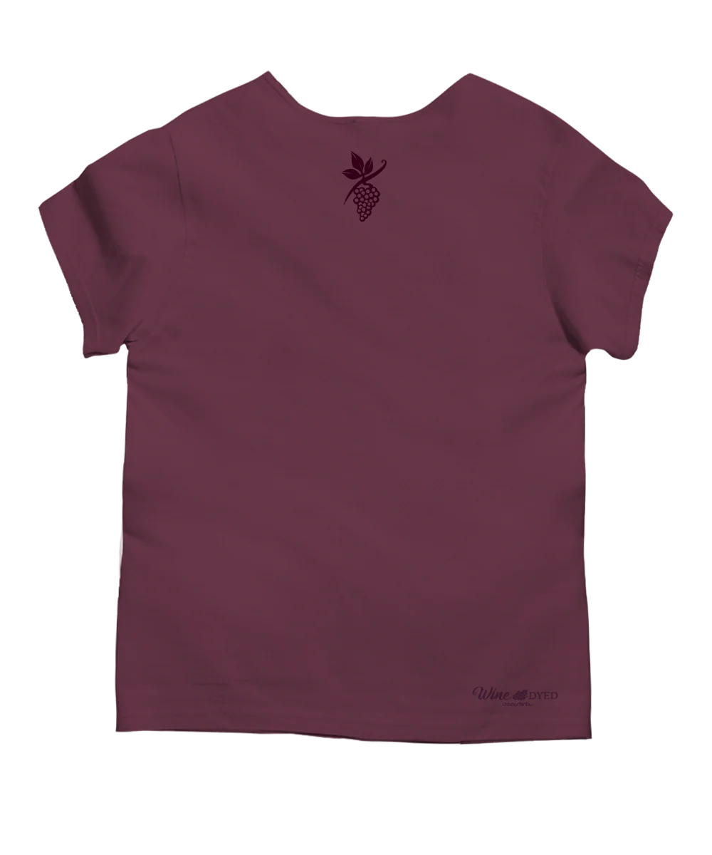 OMG Wine - Wine Dyed Short Sleeve Scoop Neck T-Shirt - Image 4