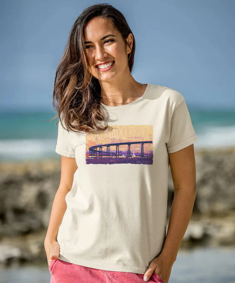 Painted Coronado - Coconut Dyed Short Sleeve Crewneck T-Shirt - Image 2