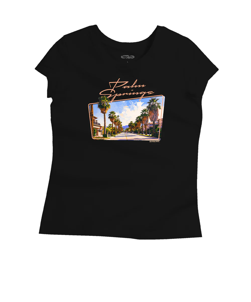 Palm Canyon Drive - Jet Black Short Sleeve Pima T-Shirt