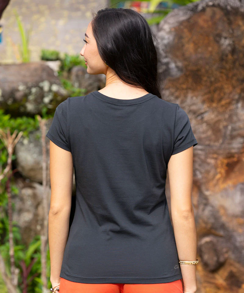 Palm Canyon Drive - Jet Black Short Sleeve Pima T-Shirt - Image 3