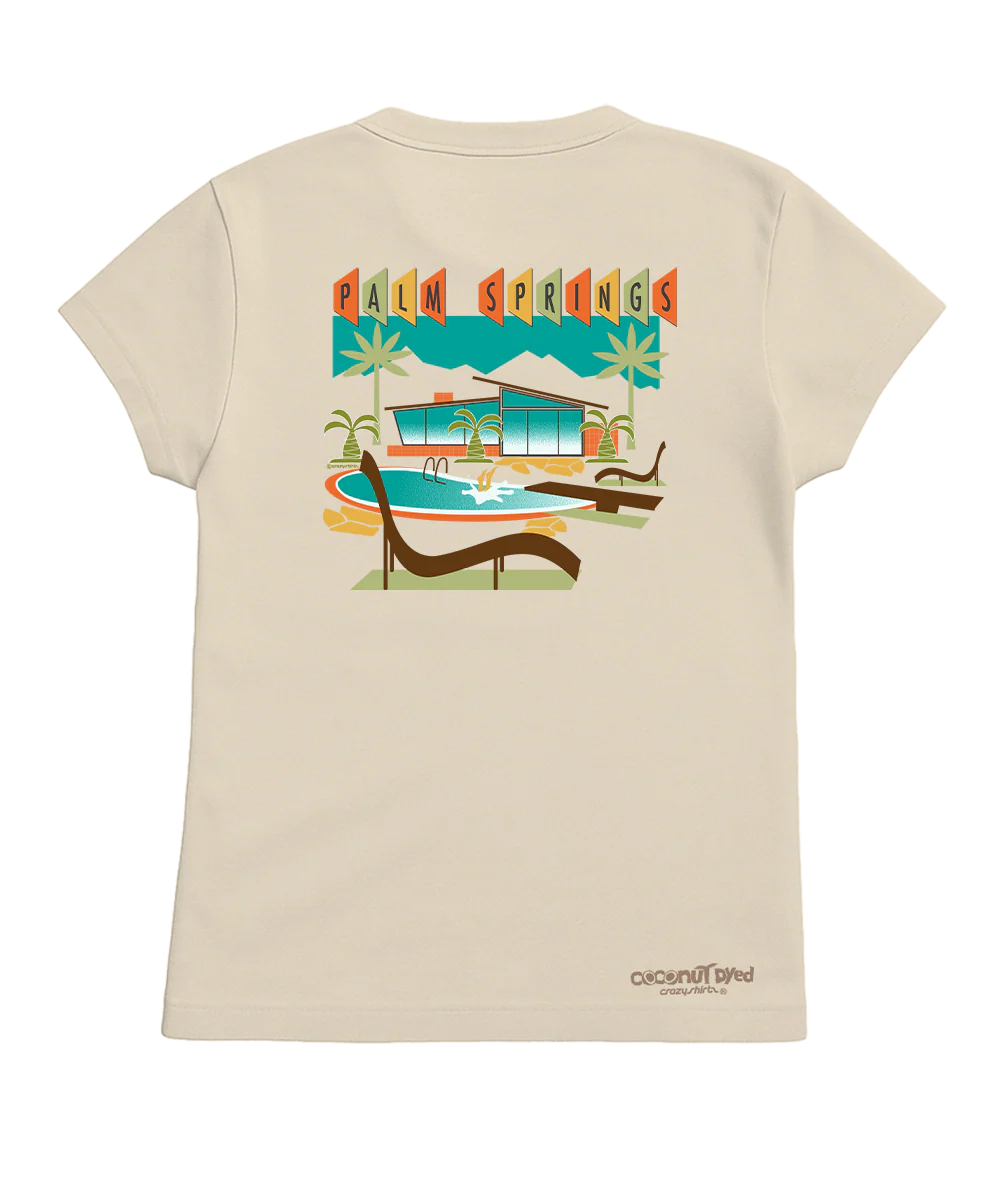 Palm Springs Oasis - Coconut Dyed Short Sleeve Crewneck T-Shirt