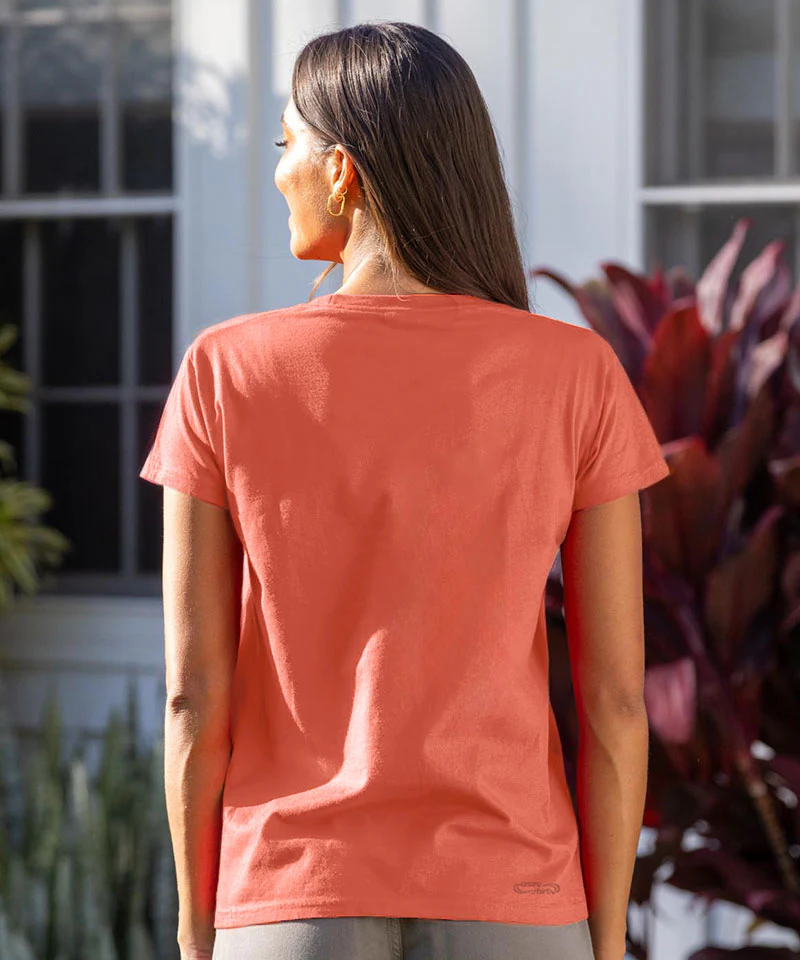 Puakenikeni - Coral Short Sleeve Crewneck T-Shirt - Image 3