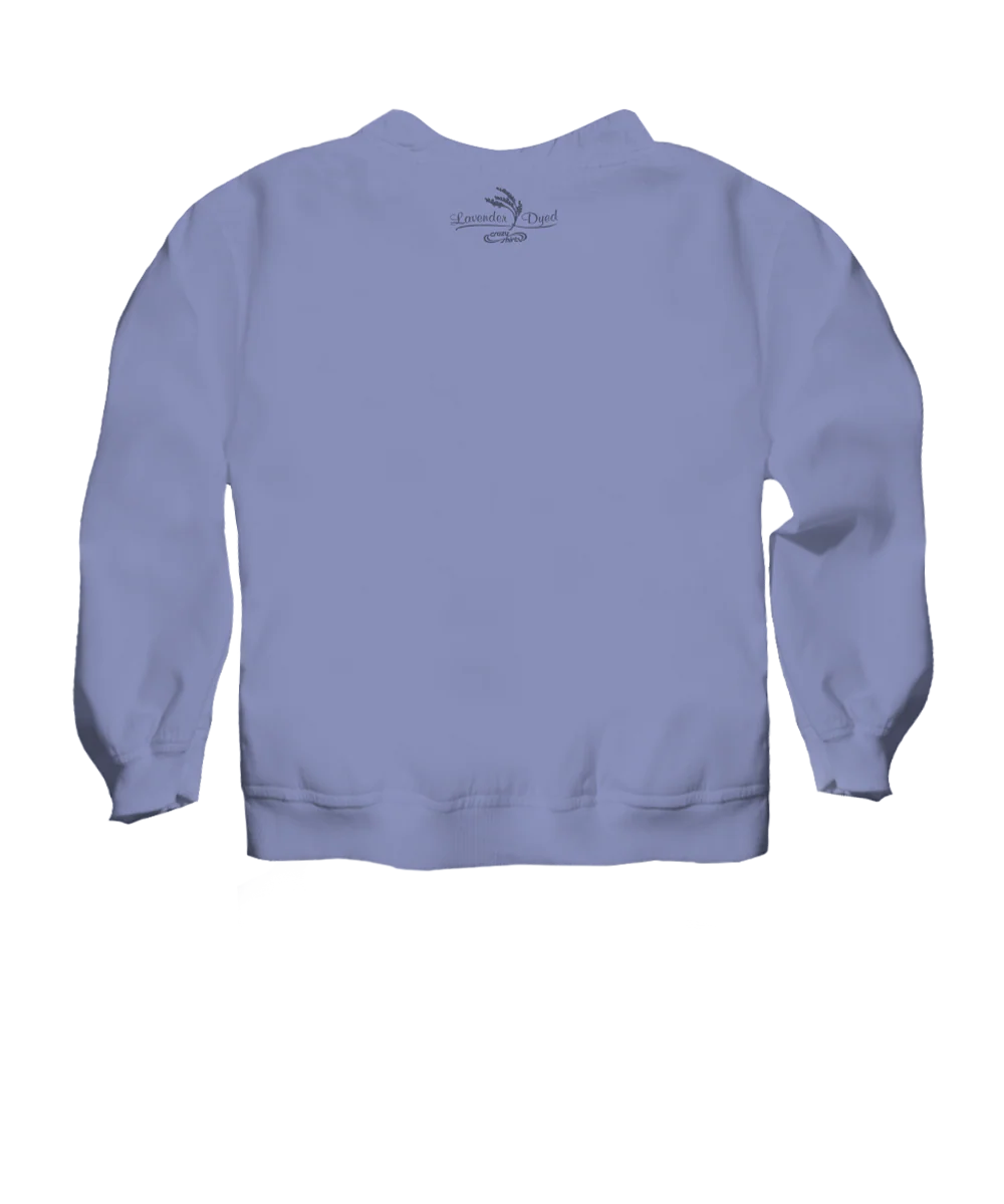 Rainbow In A Sail - Lavender Dyed Long Sleeve Lightweight Pullover - Image 4