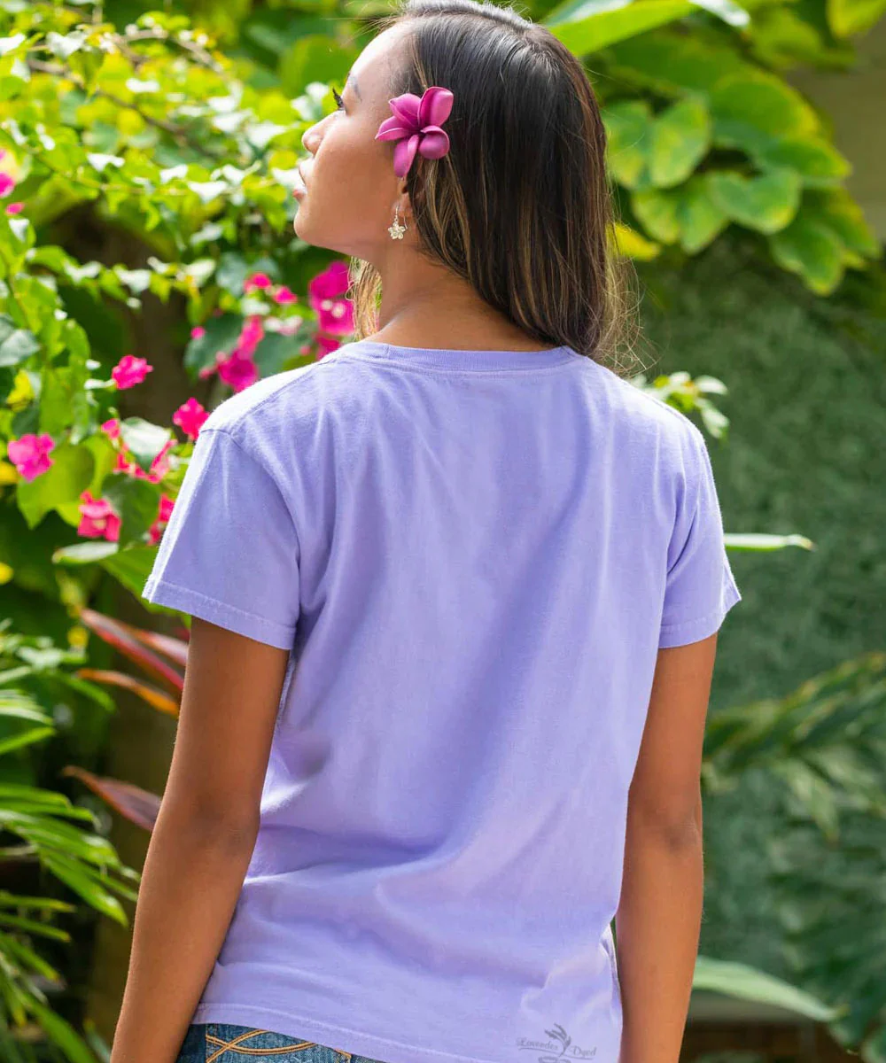 Sausalito Seals Sketch - Lavender Dyed Short Sleeve Crewneck T-Shirt - Image 3