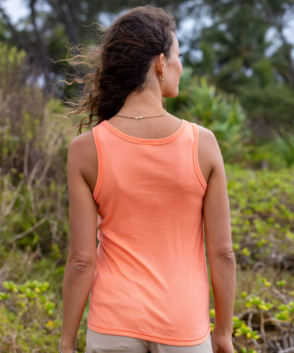 Sea Turtle Tide - Coral Sleeveless Island Breeze Tank - Image 3