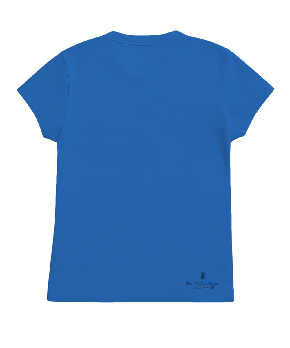 Shining Sea - Blue Hawaii Dyed Short Sleeve Crewneck T-Shirt - Image 4