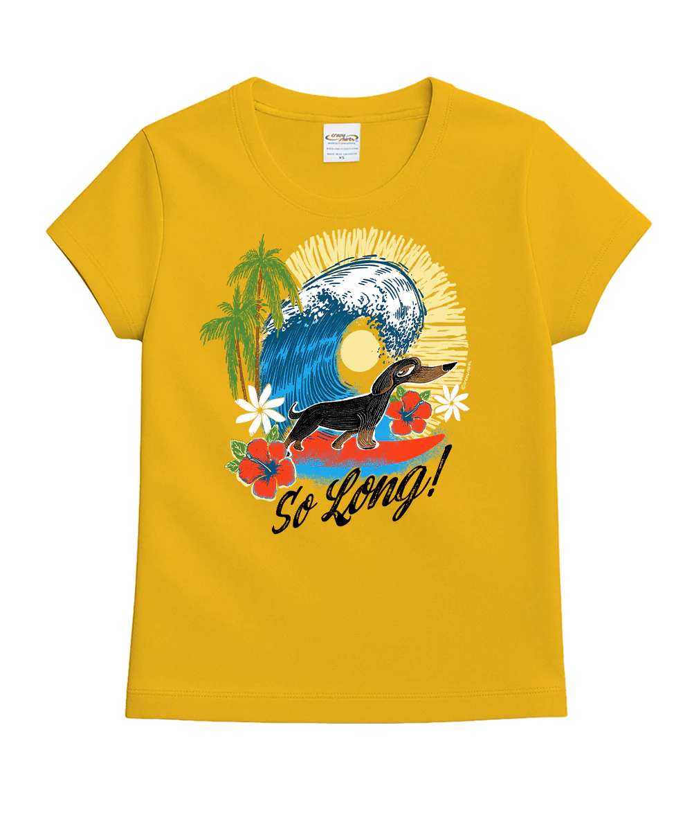 So Long - Pineapple Dyed Short Sleeve Crewneck T-Shirt