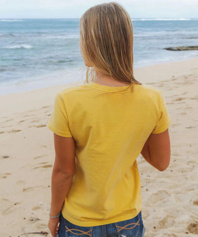 So Long - Pineapple Dyed Short Sleeve Crewneck T-Shirt - Image 3