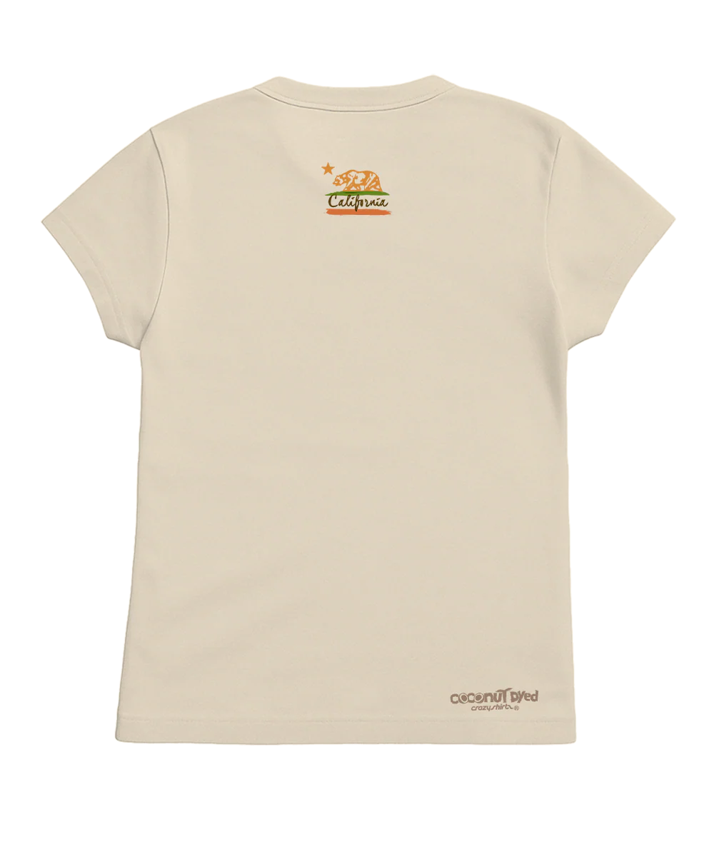 Splatter Bear - Coconut Dyed Short Sleeve Crewneck T-Shirt - Image 4