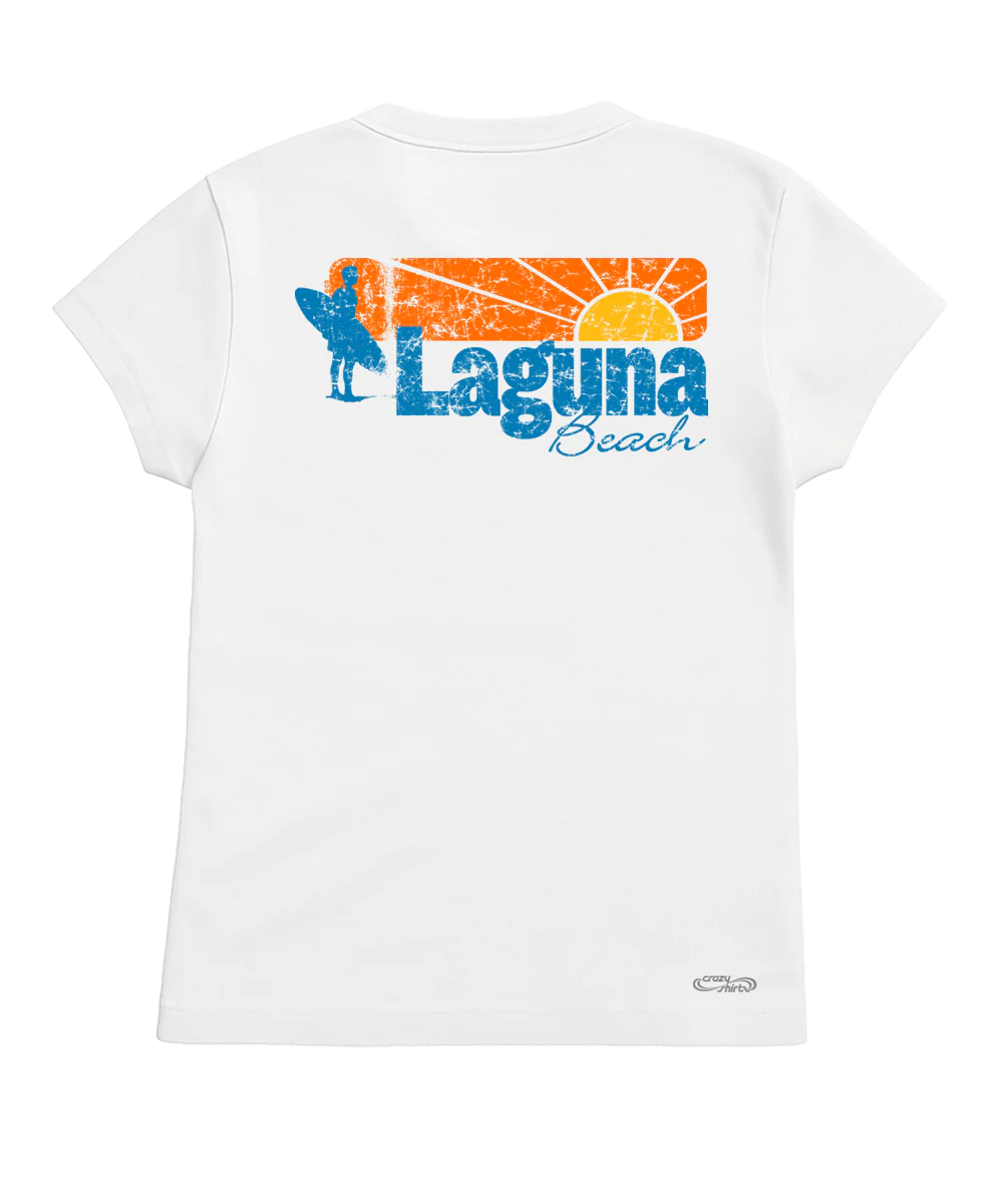 Sun Surf - White Short Sleeve Crewneck T-Shirt