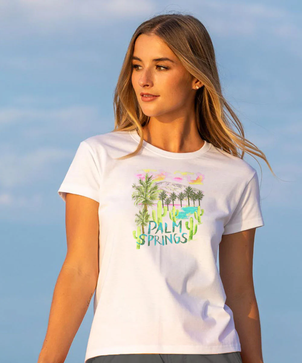 The Desert Getaway - White Short Sleeve Crewneck T-Shirt - Image 2