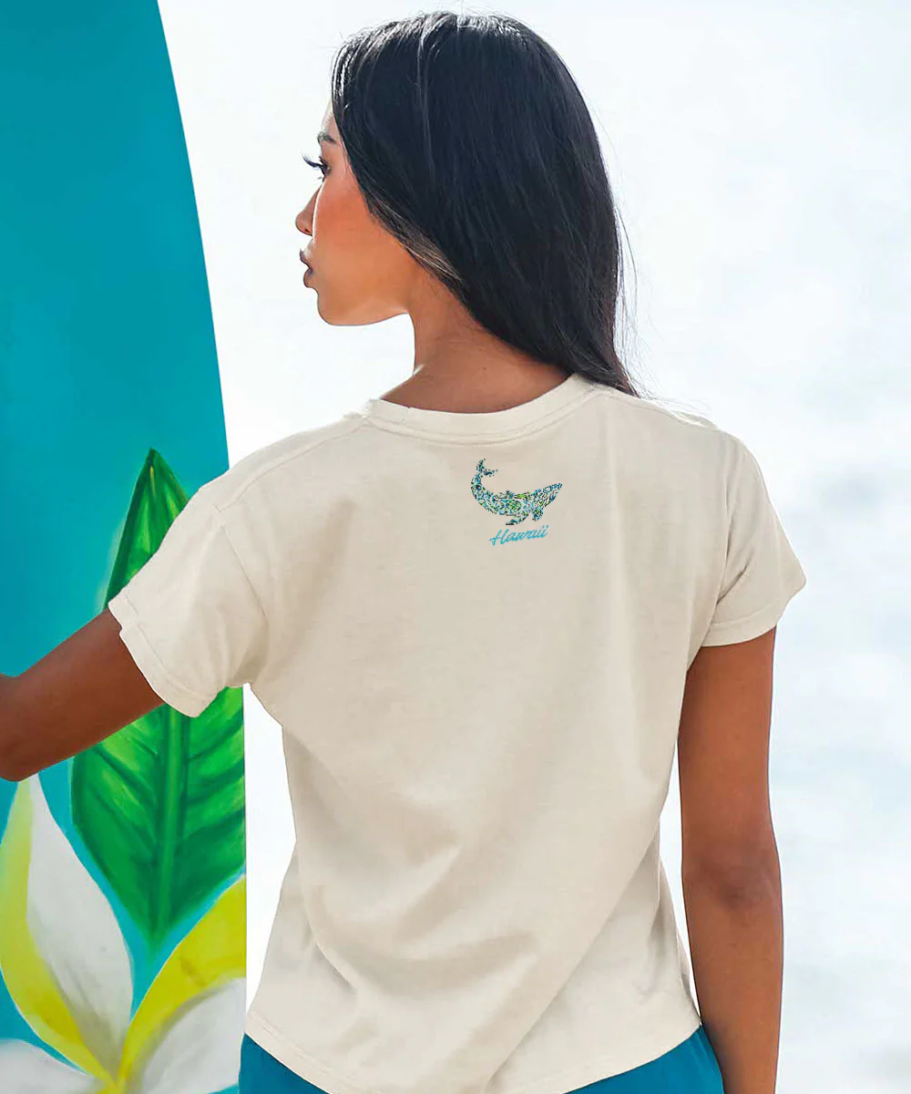 Tribal Kohola Band - Coconut Dyed Short Sleeve Crewneck T-Shirt - Image 3