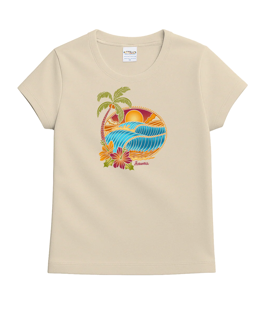 Tropical Paradise - Coconut Dyed Short Sleeve Crewneck T-Shirt