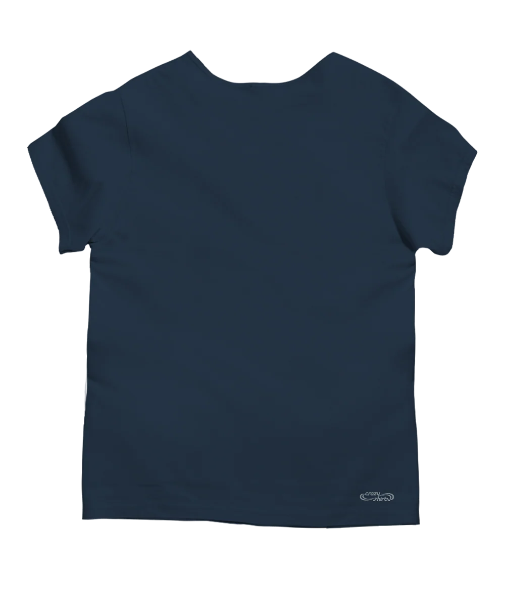 Vegas Skyline - Navy Short Sleeve Scoop Neck T-Shirt - Image 4