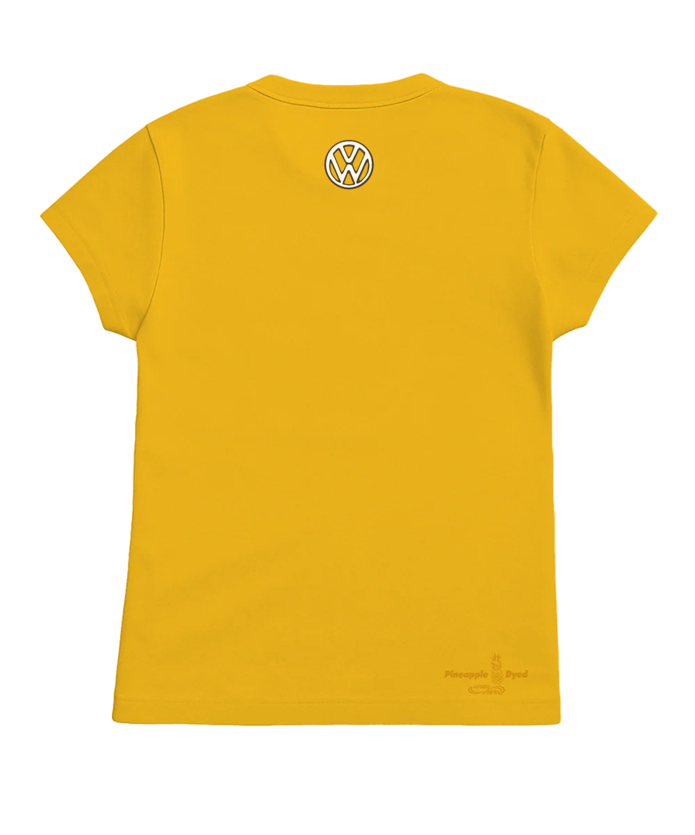 Volkswagen Be Happy - Pineapple Dyed Short Sleeve Crewneck T-Shirt - Image 4