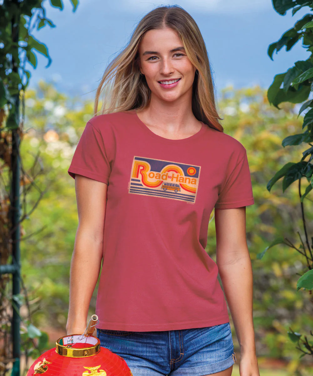 Volkswagen Hana Cruisin - Paradise Red Dyed Short Sleeve Crewneck T-Shirt - Image 2
