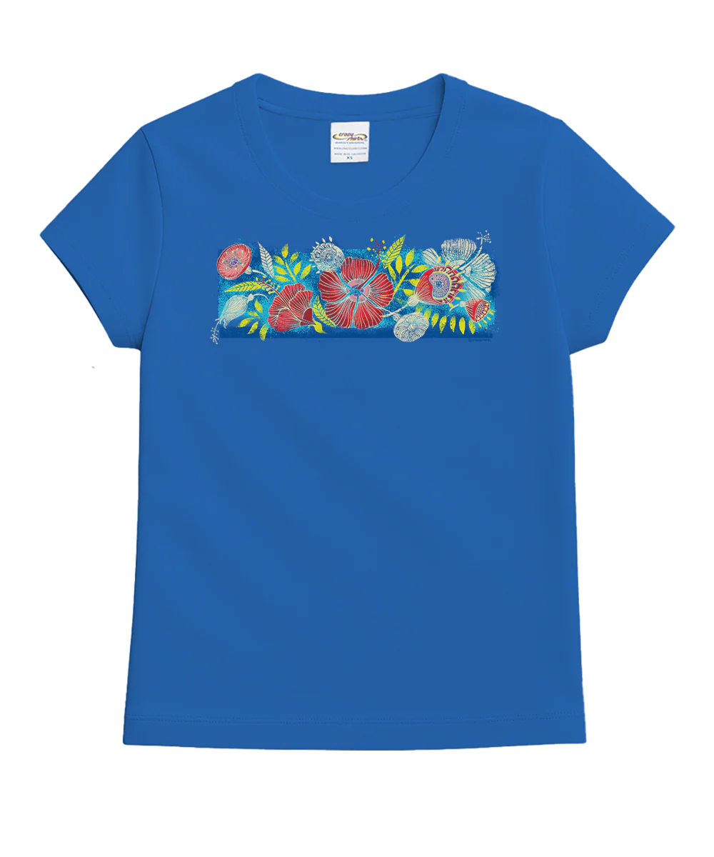 Wallflower - Blue Hawaii Dyed Short Sleeve Crewneck T-Shirt