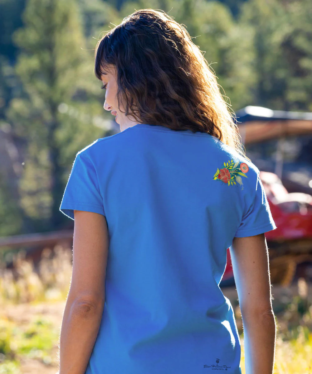 Wallflower - Blue Hawaii Dyed Short Sleeve Crewneck T-Shirt - Image 3