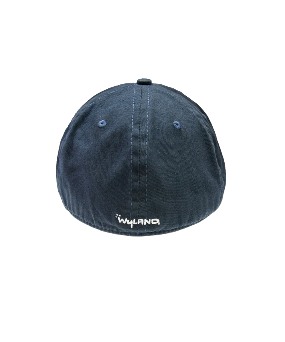 Wyland® Logo - Navy Fitted Twill Hat - Image 2